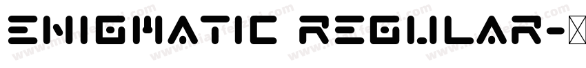 Enigmatic Regular字体转换